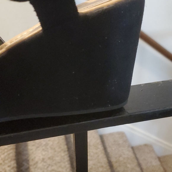 Black high heel wedges - Picture 5 of 5